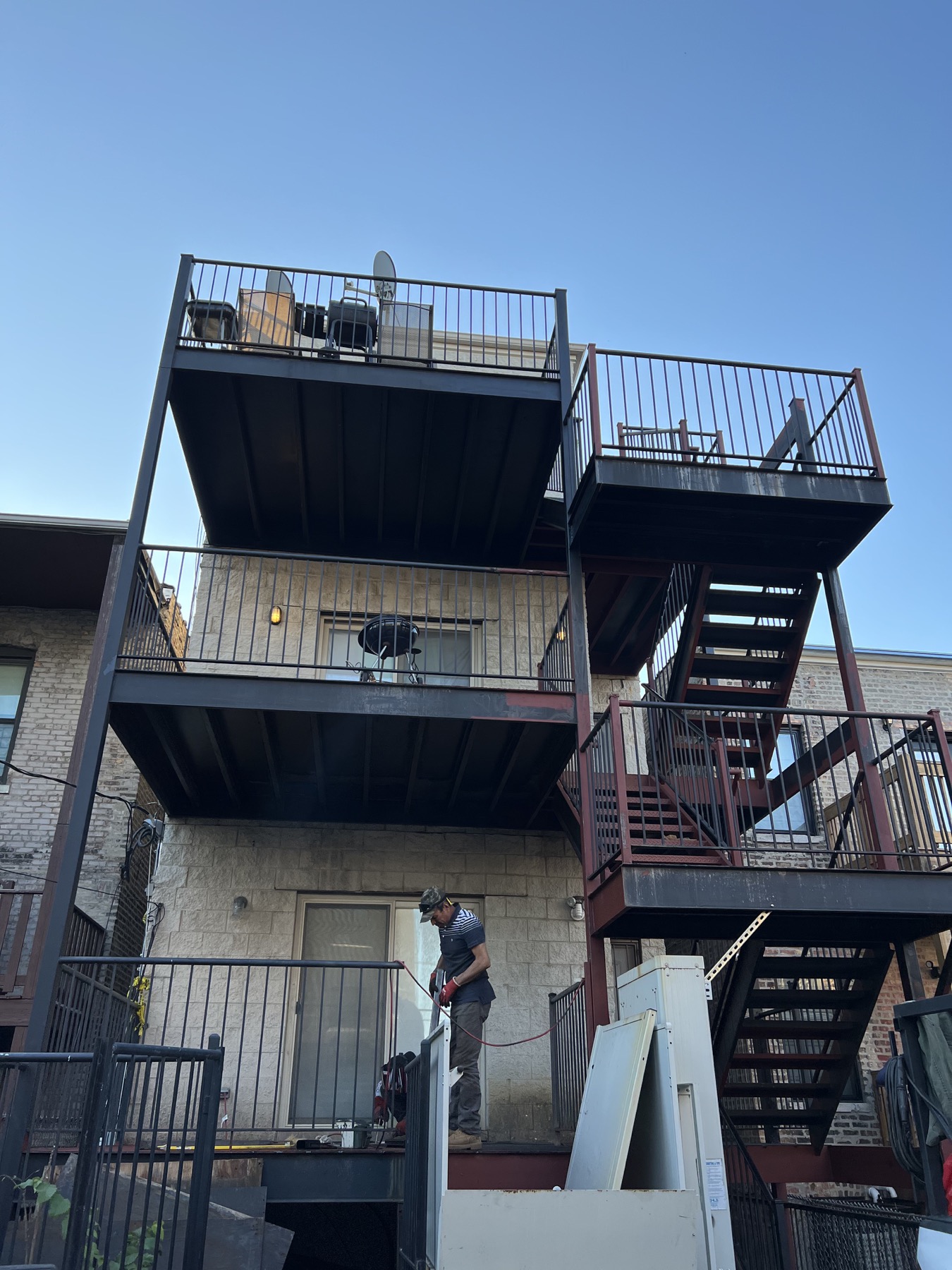 Recent steel porch rebuild by Brothers Welding Work